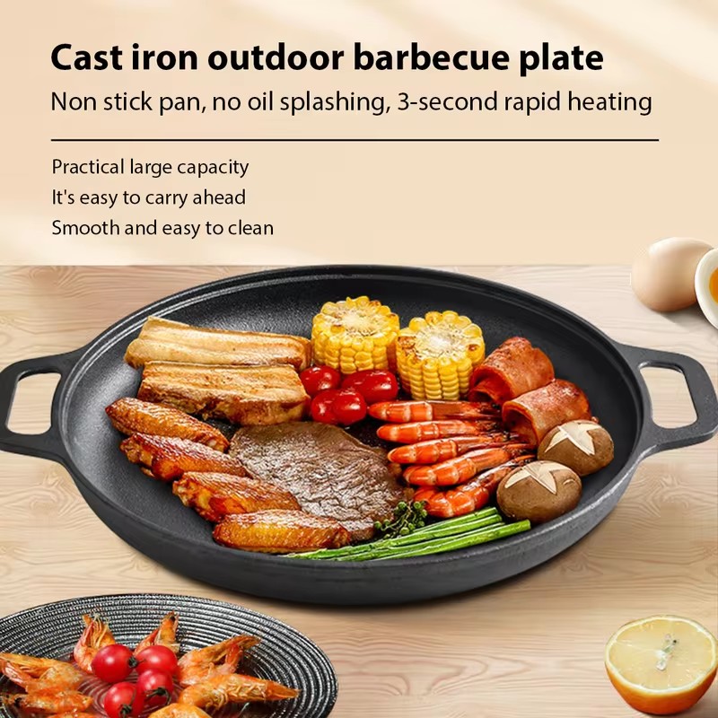 Poêle à frire robuste en fonte - Cast Iron Corn avis et prix